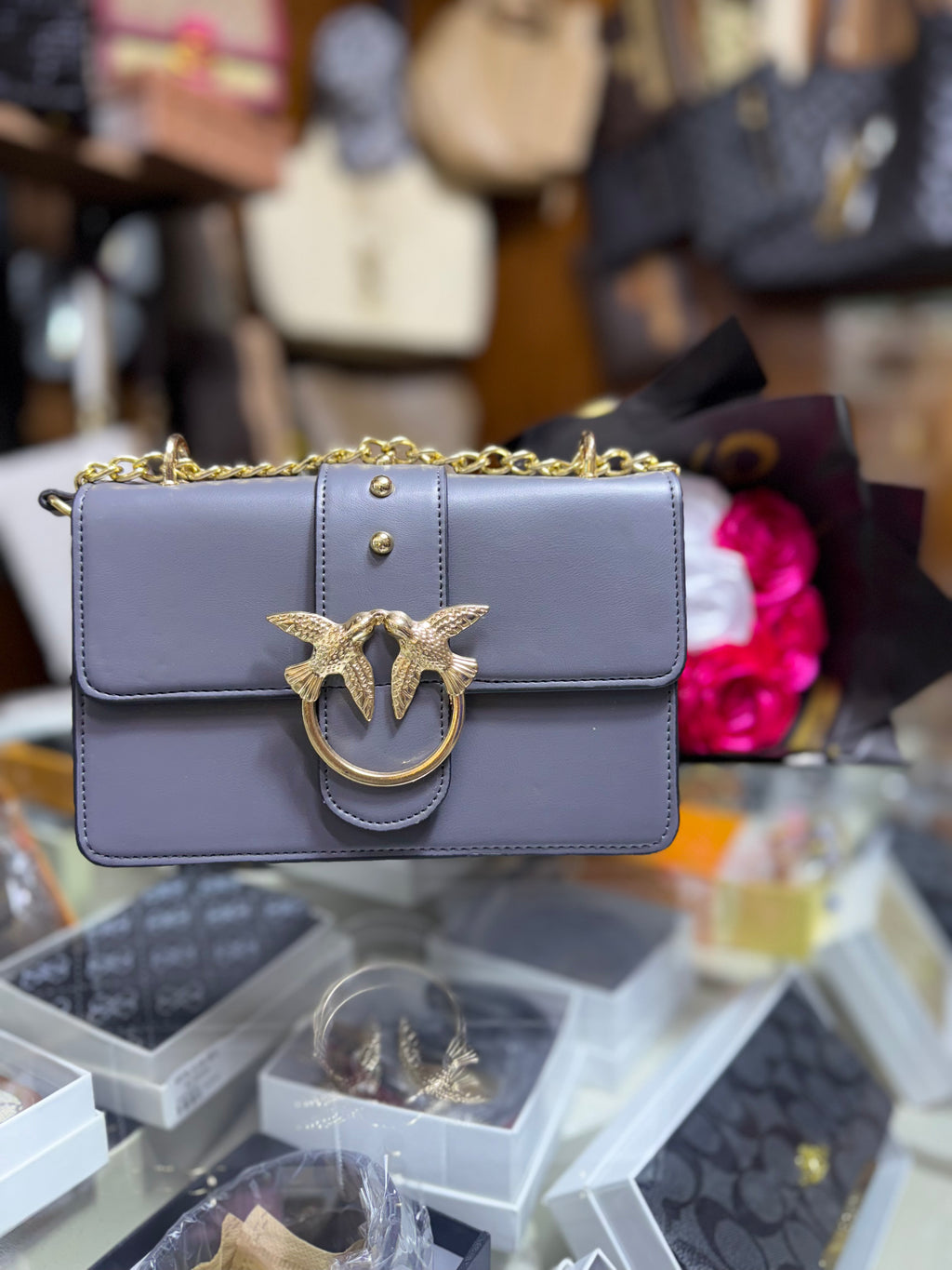 Sac Pinko Gris