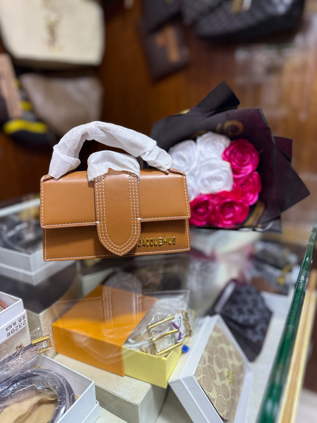 Sac Jacquemus Mini Bambino Tabac
