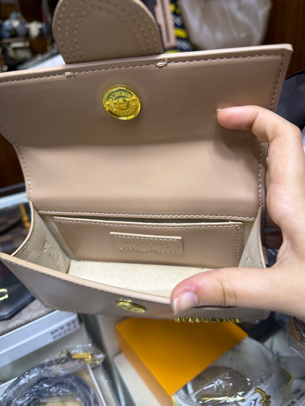 Sac Jacquemus Mini Bambino Beige