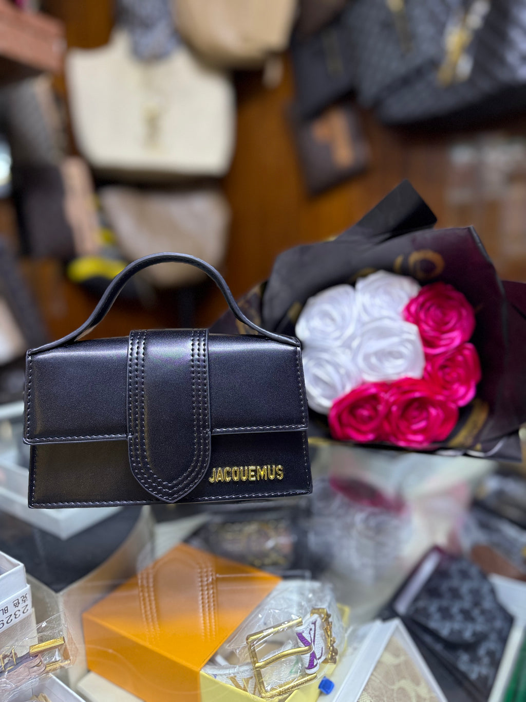 Sac Jacquemus Mini Bambino Noir